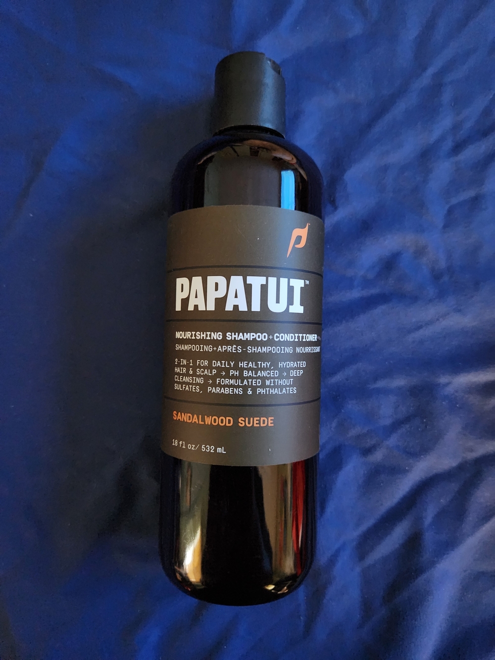 Papatui Men's Shampoo & Conditioner - 2 in 1 - 18oz - Scent: Sandalwood - New
